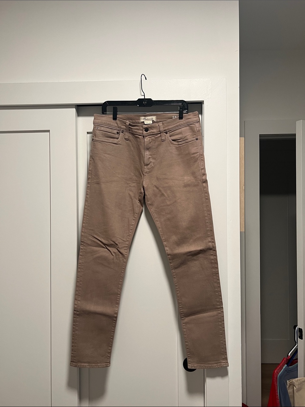 Madewell Dusky Tan Straight Jeans